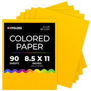 Hygloss Colored Paper - 8.5"x11", 90 count, Yellow