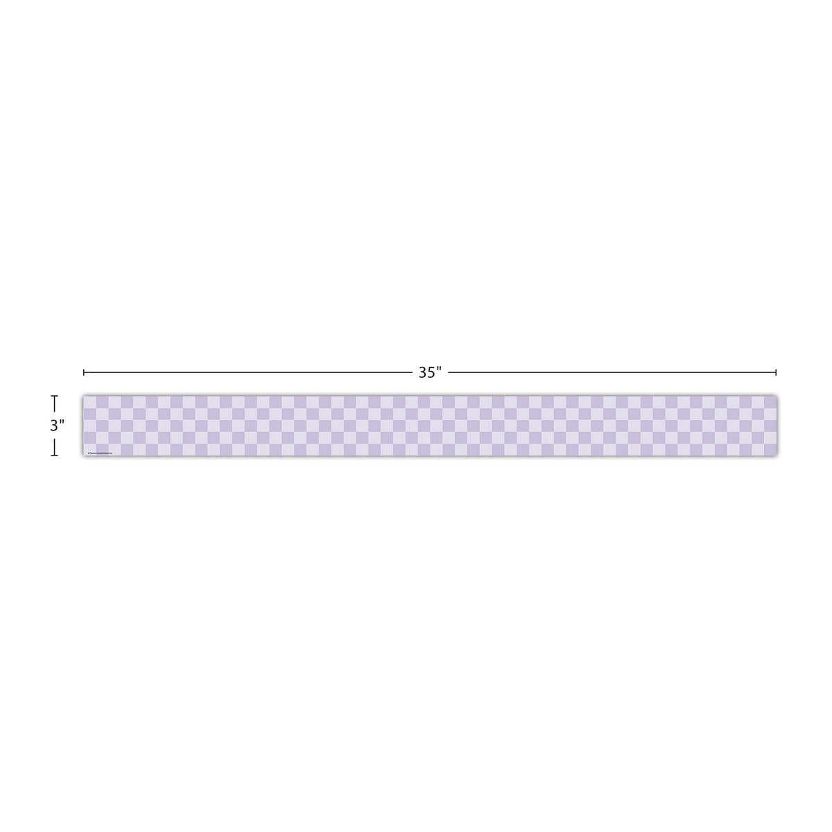 (2 PK) PURPLE CHECKER STRAIGHT TRIM