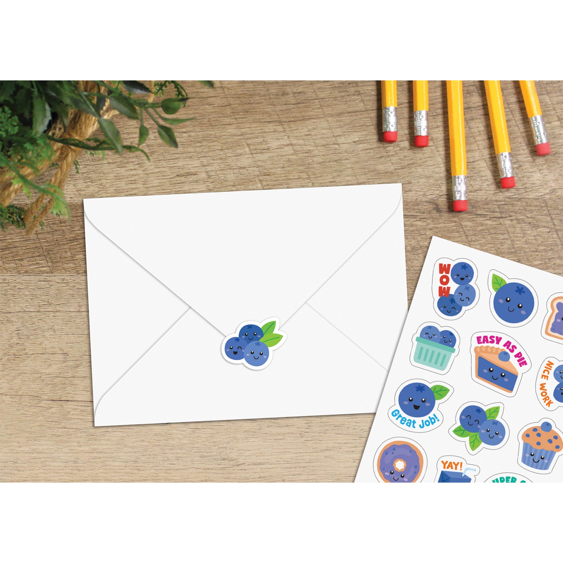 Blueberry Smelly Stickers, Pack of 120