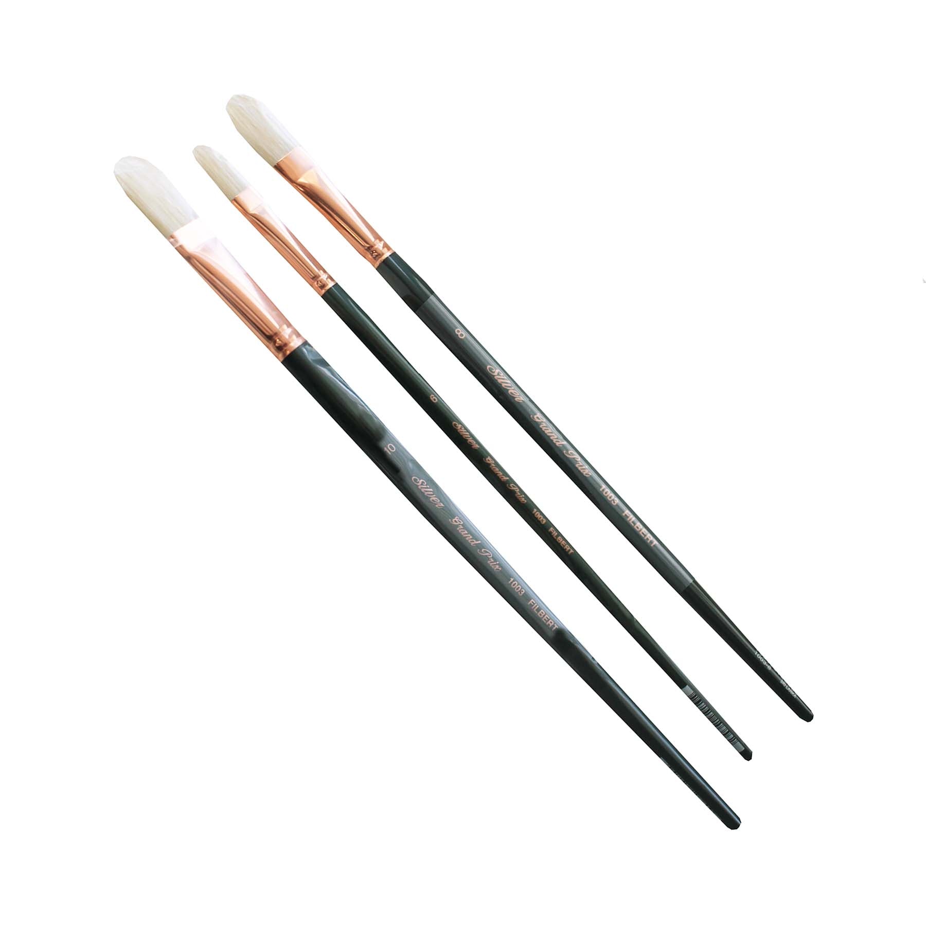 Grand Prix Large Filberts, 4 Brushes
