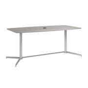 Bush Business Furniture 72-inch Office Conference Table with Metal Base in Platinum Gray - 73.25" Width x 35.98" Depth x 30.28" Height