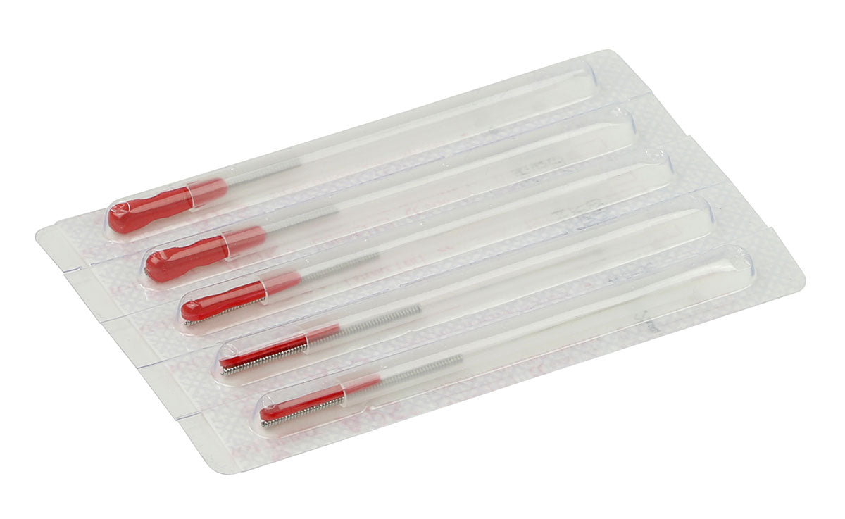 APS, Dry Needle, 0.25 x 25 mm, Red tip, Box of 100