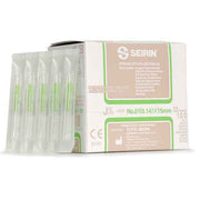 SEIRIN J-15 Acupuncture Needles, 0.12 x 15 mm, Box of 100 Needles