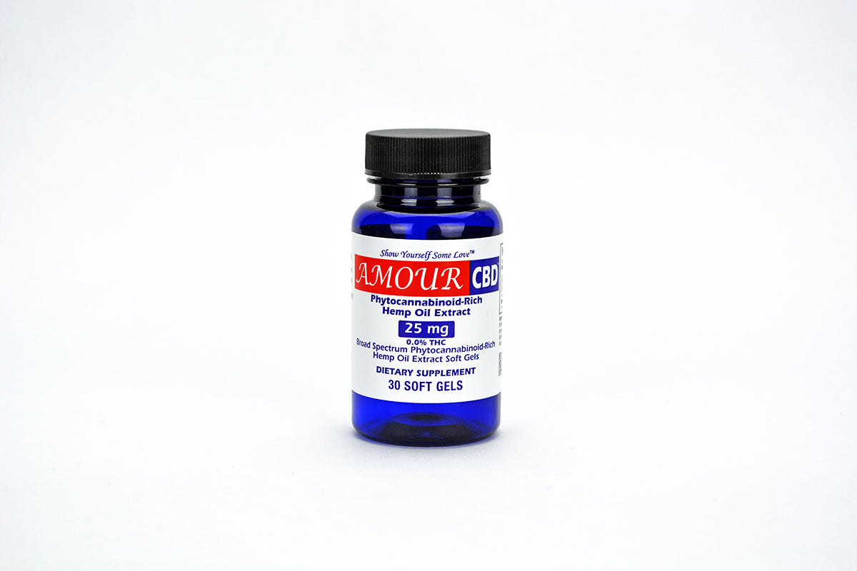 AmourCBD 25 mg softgels (30 ct)