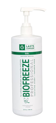 Biofreeze Professional Colorless Gel, 32 oz pump, case of 16