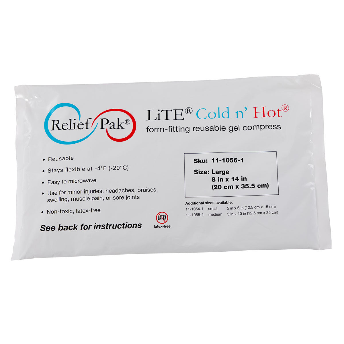 Relief Pak Val-u Pak LiTE Cold n' Hot Pack - 5" x 6" Case of 48