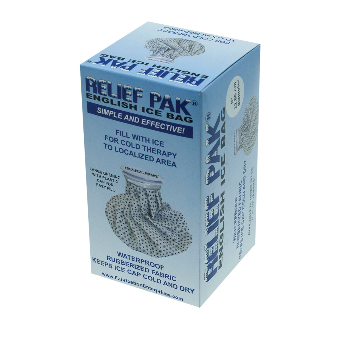 Relief Pak English ice cap reusable ice bag - 11" diameter - Case of 12
