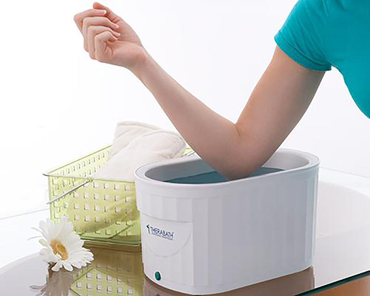 Therabath Professional Paraffin Bath with Paraffin Beads (6 x 1-lb Bags of Scent-Free), 220V, Swiss Labeling