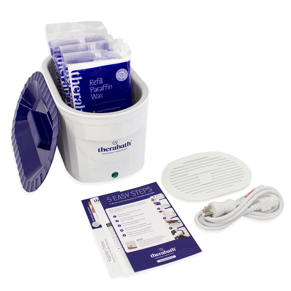 Therabath Professional Paraffin Bath with Paraffin Beads (6 x 1-lb Bags of Scent-Free)