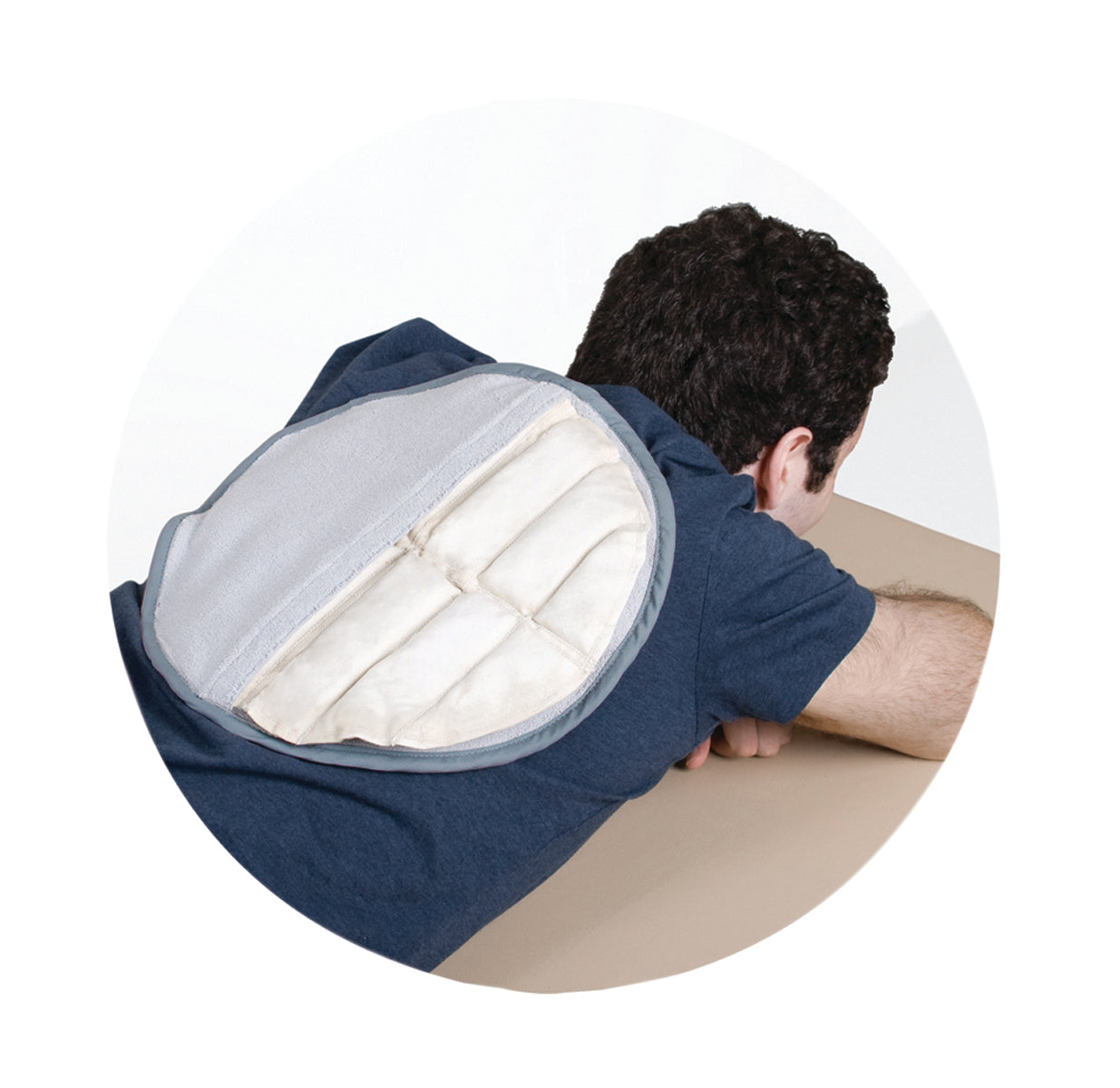 Relief Pak HotSpot Moist Heat Pack Cover - Terry with Foam-Fill - Circular - Case of 12