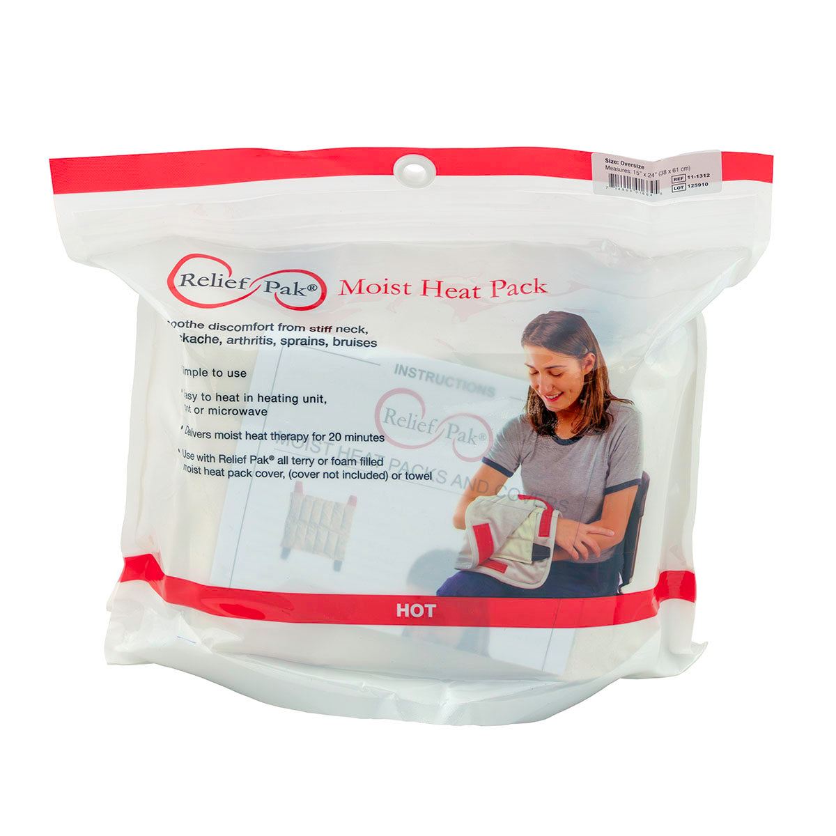 Relief Pak HotSpot Moist Heat Pack - oversize - 15" x 24"