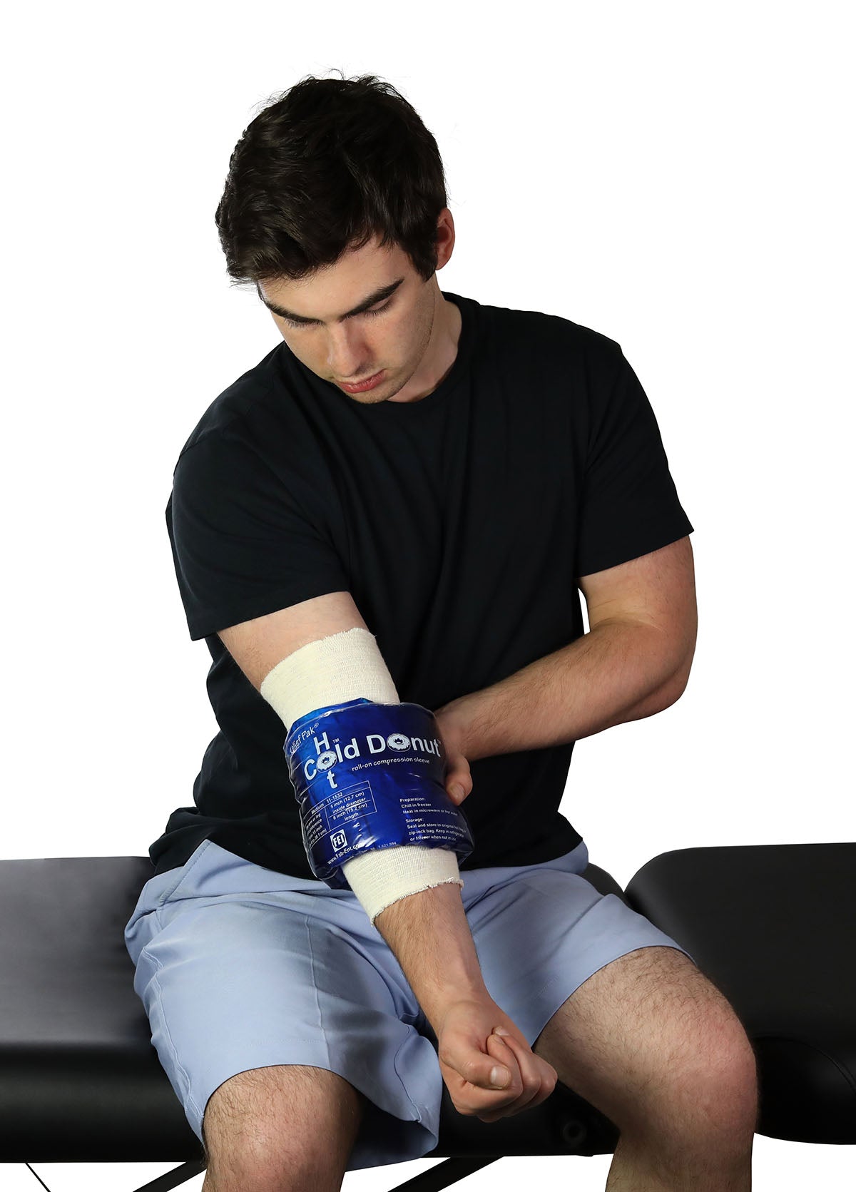 Relief Pak Cold n' Hot Donut Compression Sleeve - medium (for 10-15" circumference) - Case of 10