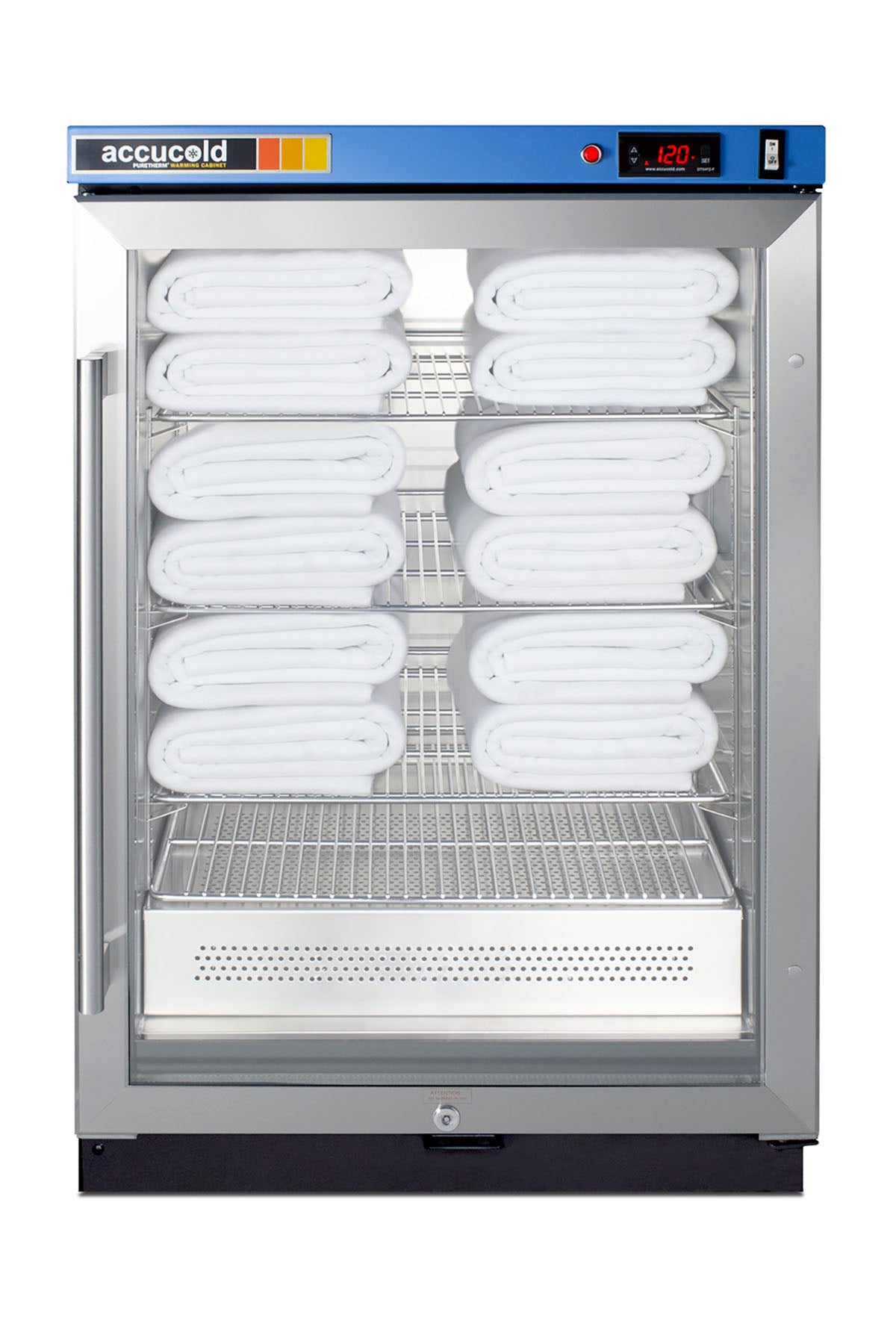 Blanket Warmer, Glass Door, Stainless-Steel, Digital Thermostat, Lock, 4.57 cu.ft.