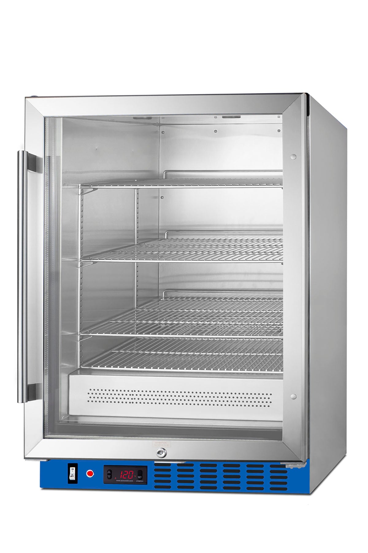 Undercounter Blanket Warmer, Glass Door, SS, Digital Thermostat, Lock, 4.57 cu.ft.