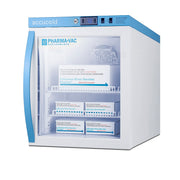 Accucold Compact Vaccine Refrigerator, Tempered Glass Door, 2 Cu.Ft.