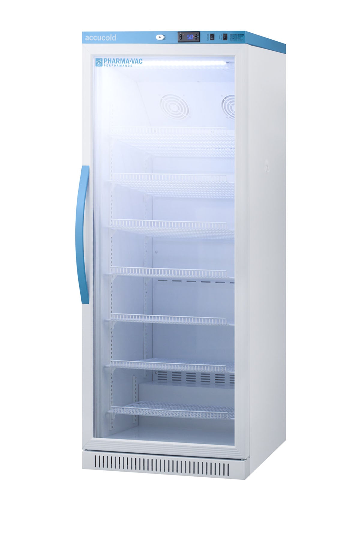 Accucold Upright Vaccine Refrigerator, Tempered Glass Door, 12 Cu.Ft.