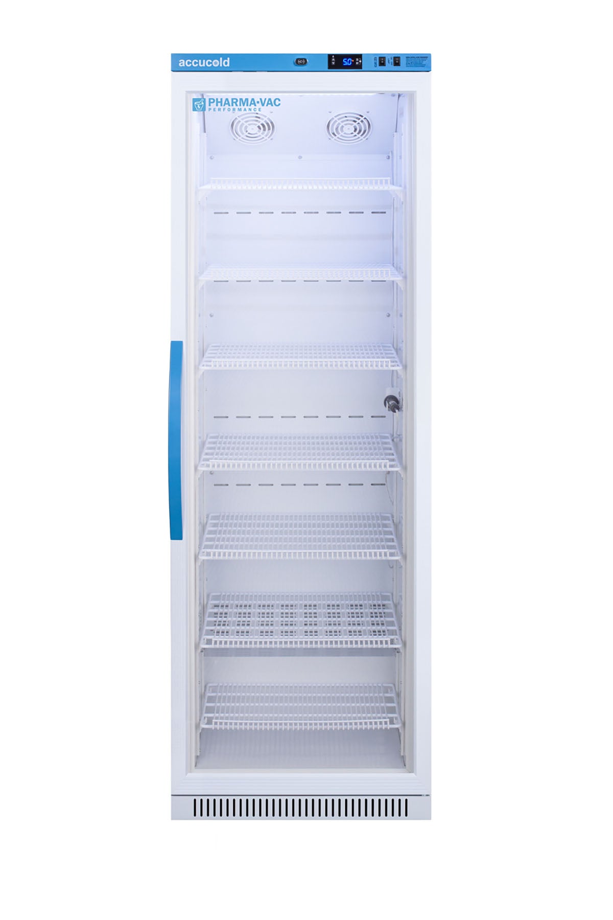 Accucold Upright Vaccine Refrigerator, Tempered Glass Door, 15 Cu.Ft.