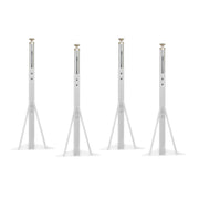 Legs Table 4 Standard Swivel Glide / White