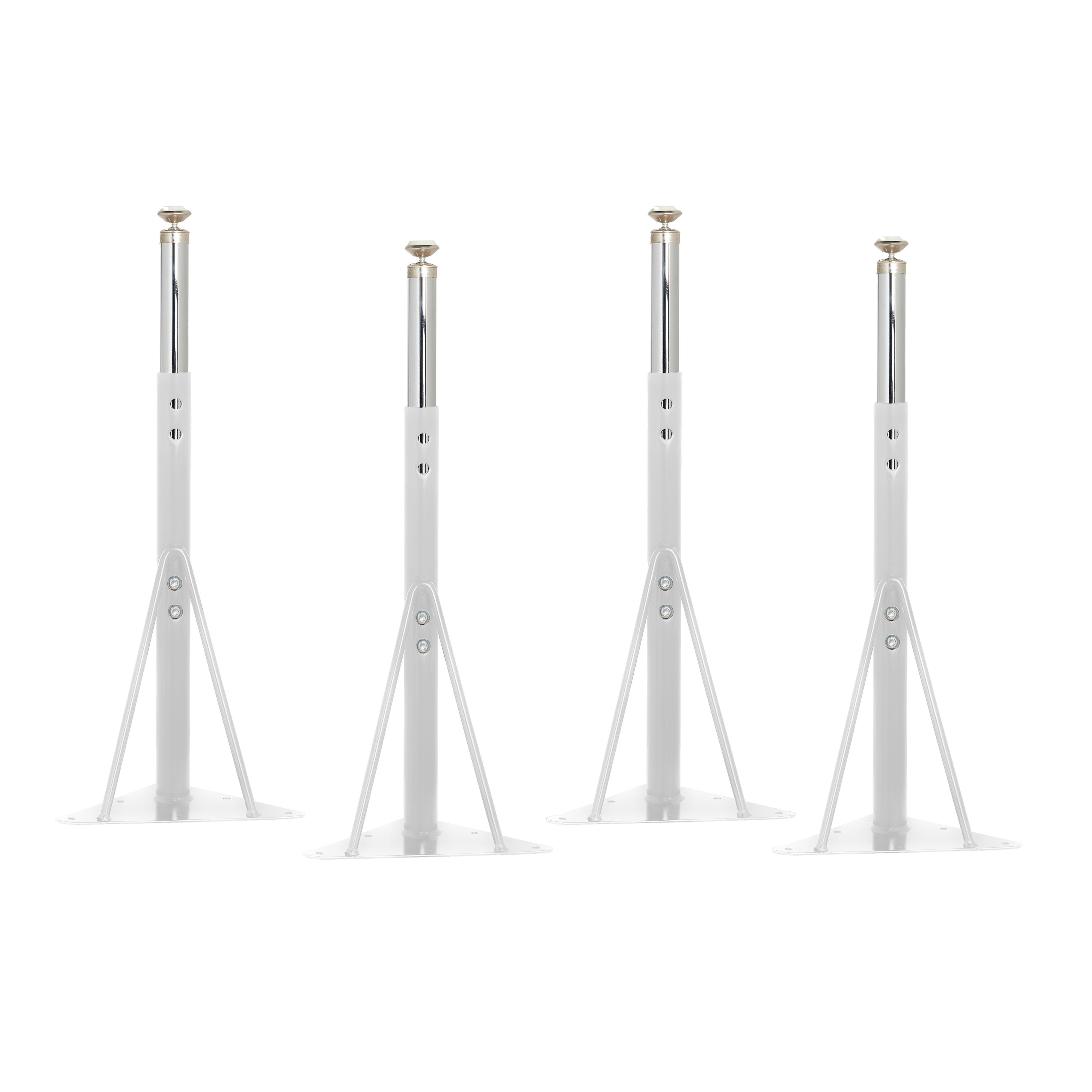Legs Table 4 Standard Swivel Glide / White