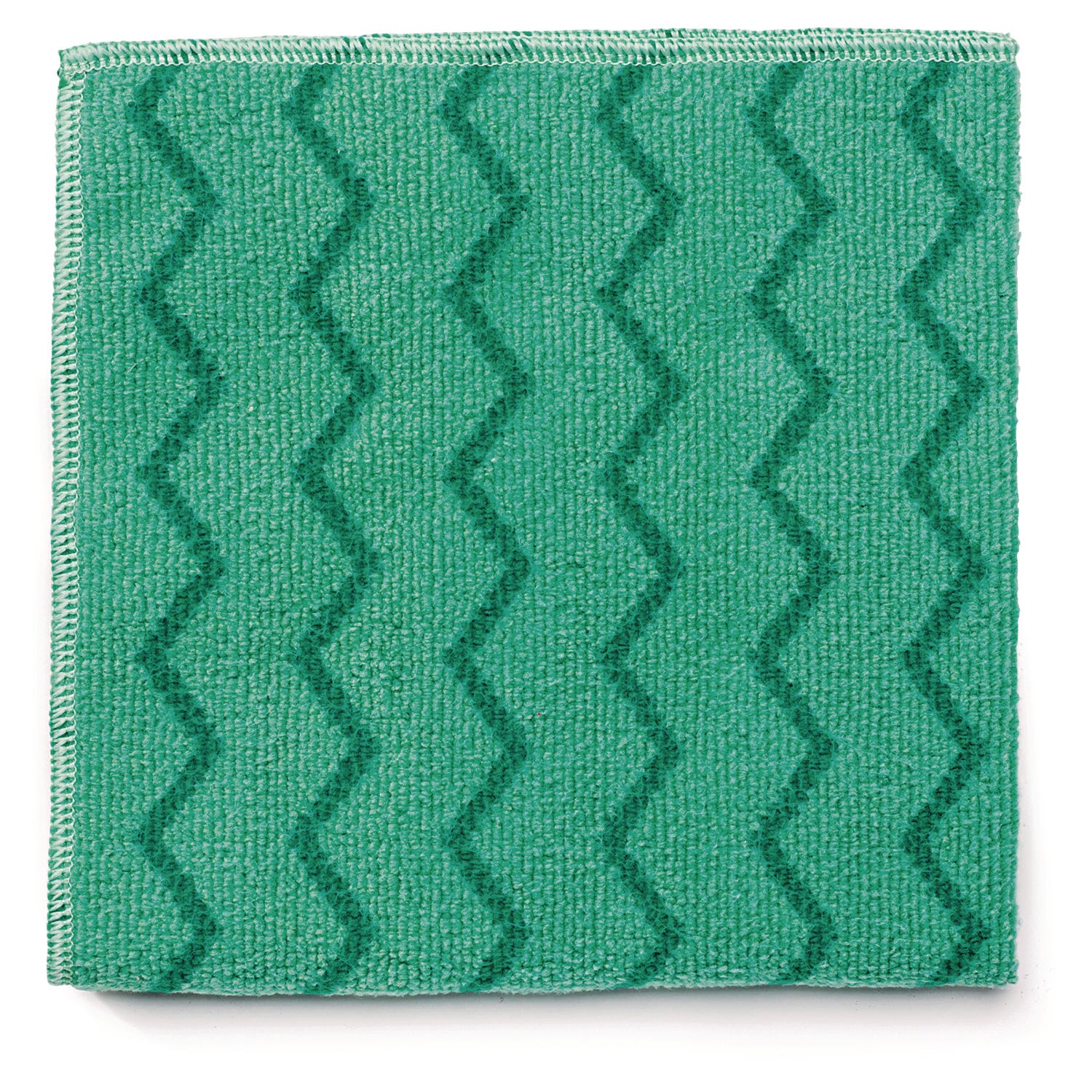 Reusable Cleaning Cloths, Microfiber, 16 X 16, Green, 12/carton