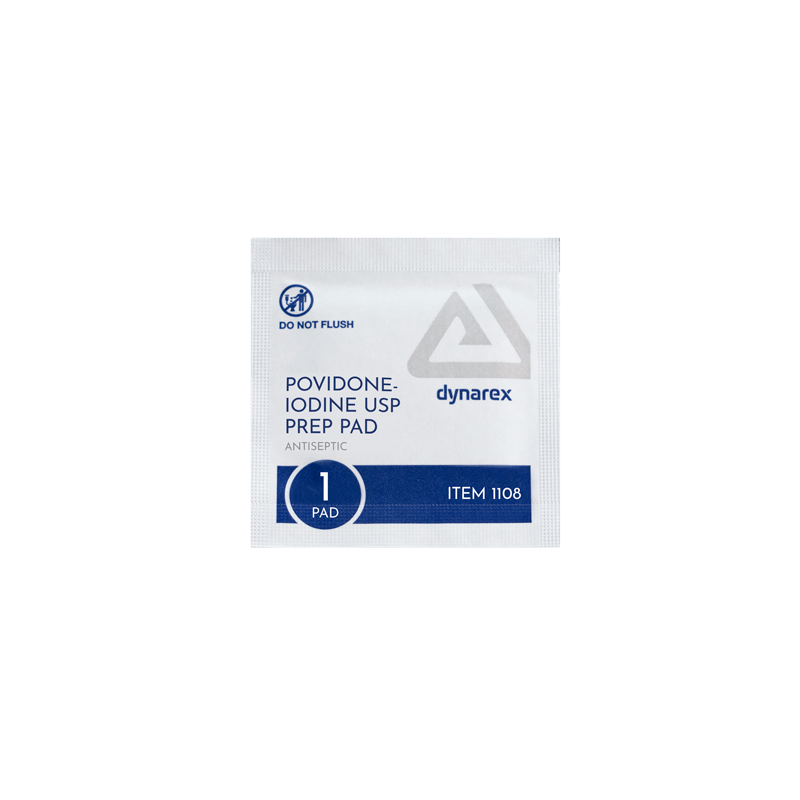 Povidone Iodine Prep Pad Unit Box