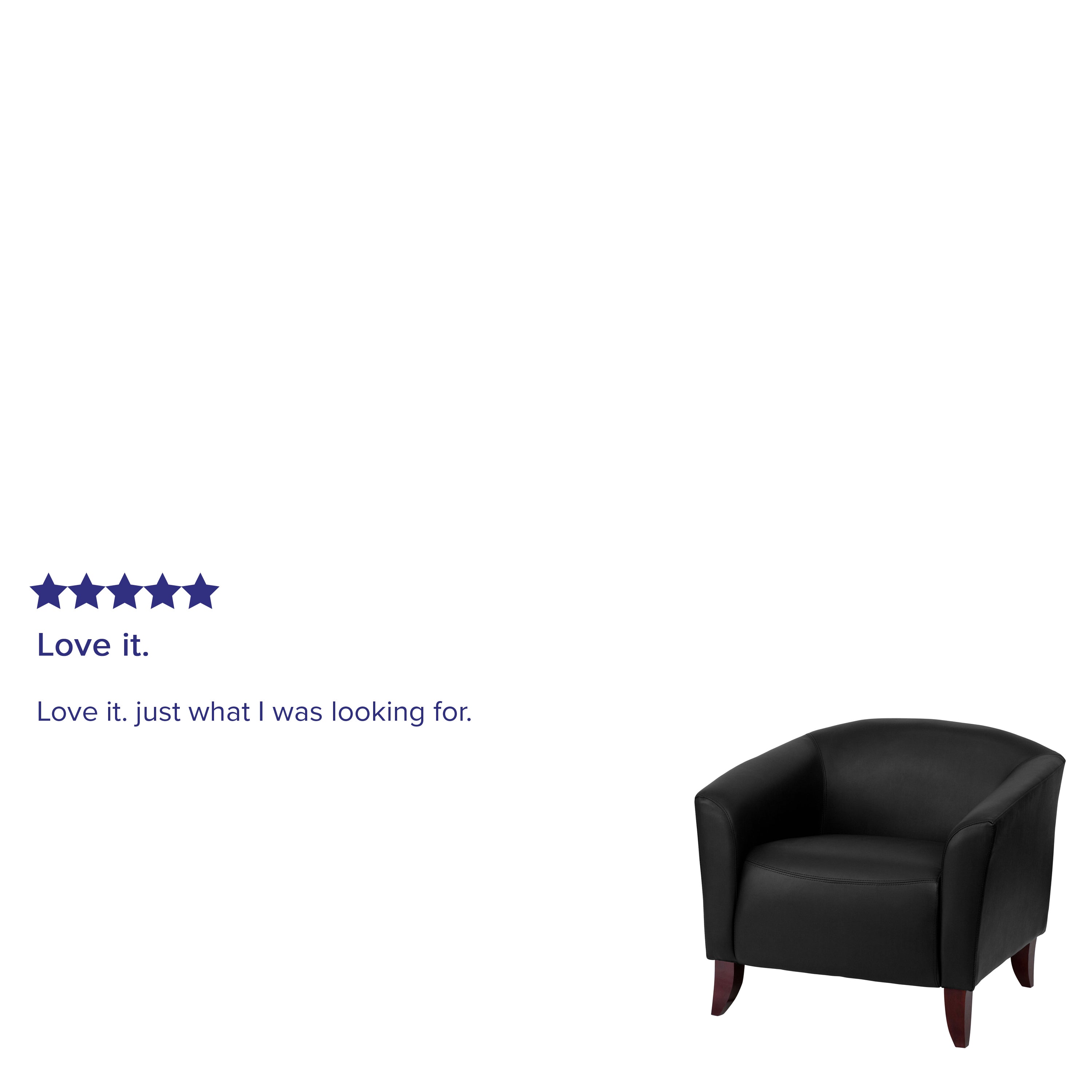 HERCULES Imperial Series Black LeatherSoft Chair