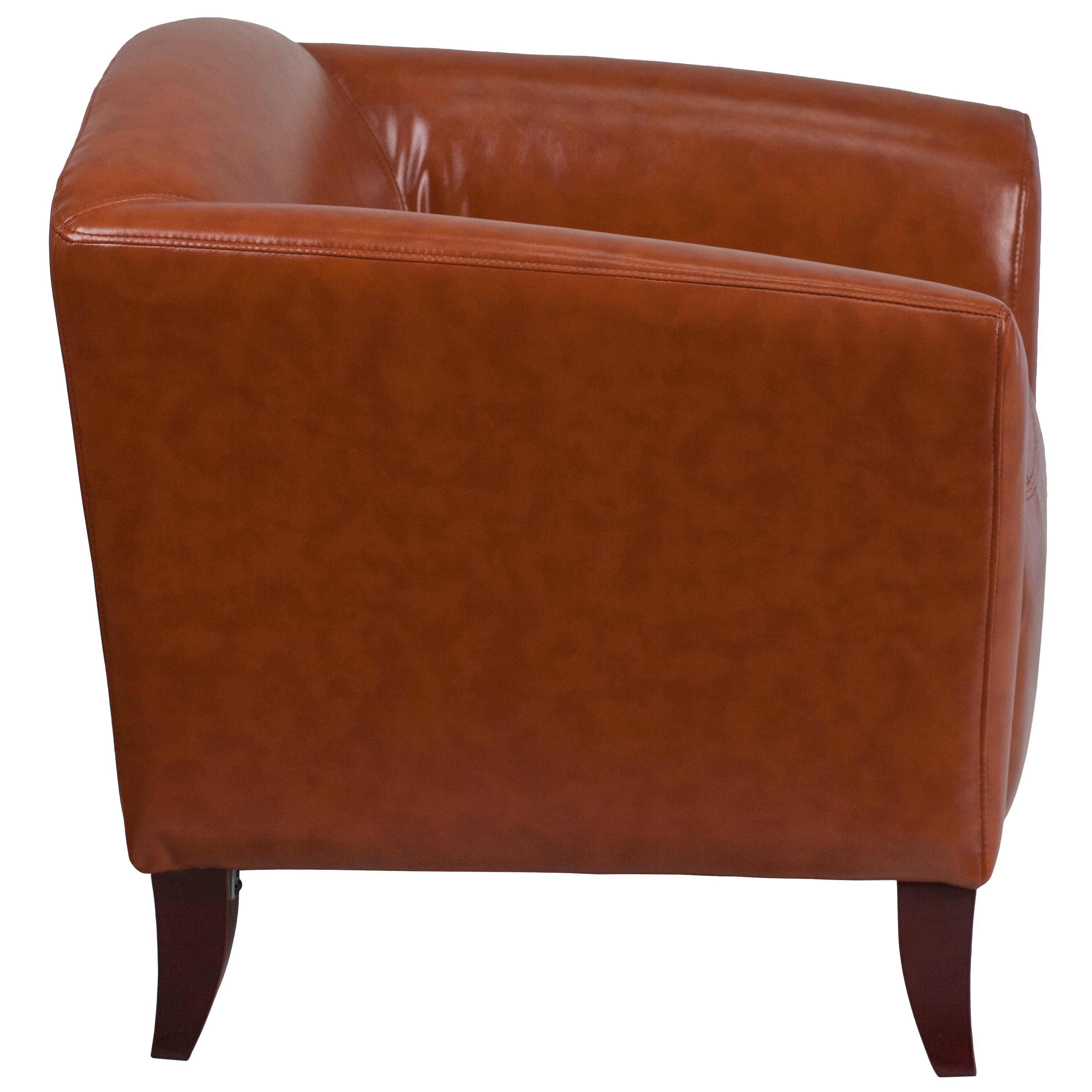 HERCULES Imperial Series Cognac LeatherSoft Chair