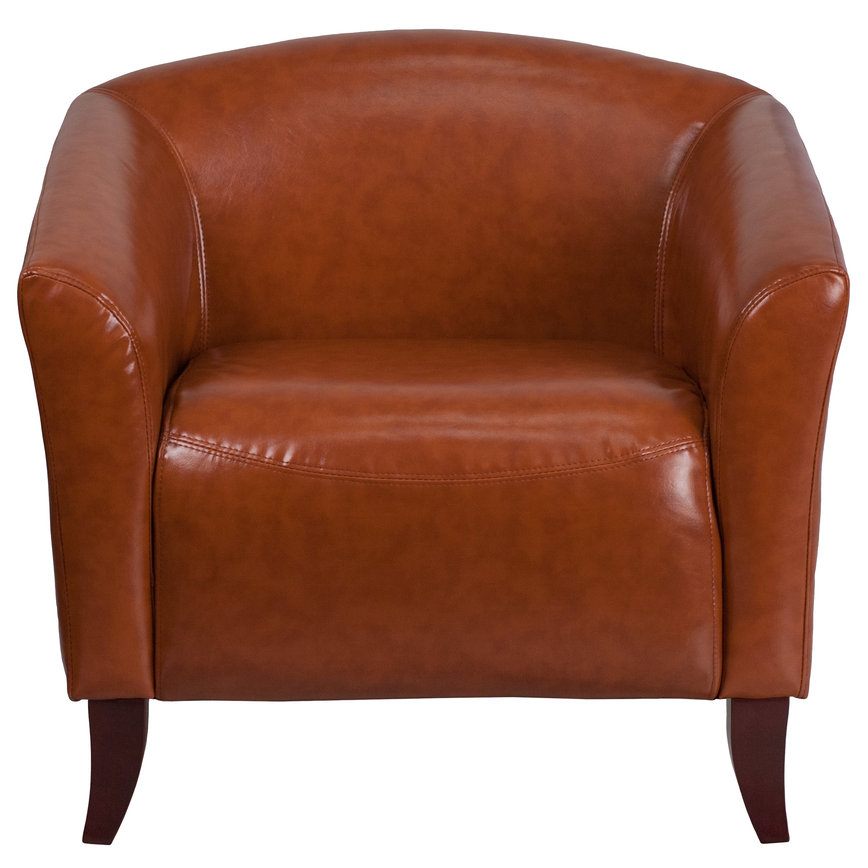 HERCULES Imperial Series Cognac LeatherSoft Chair