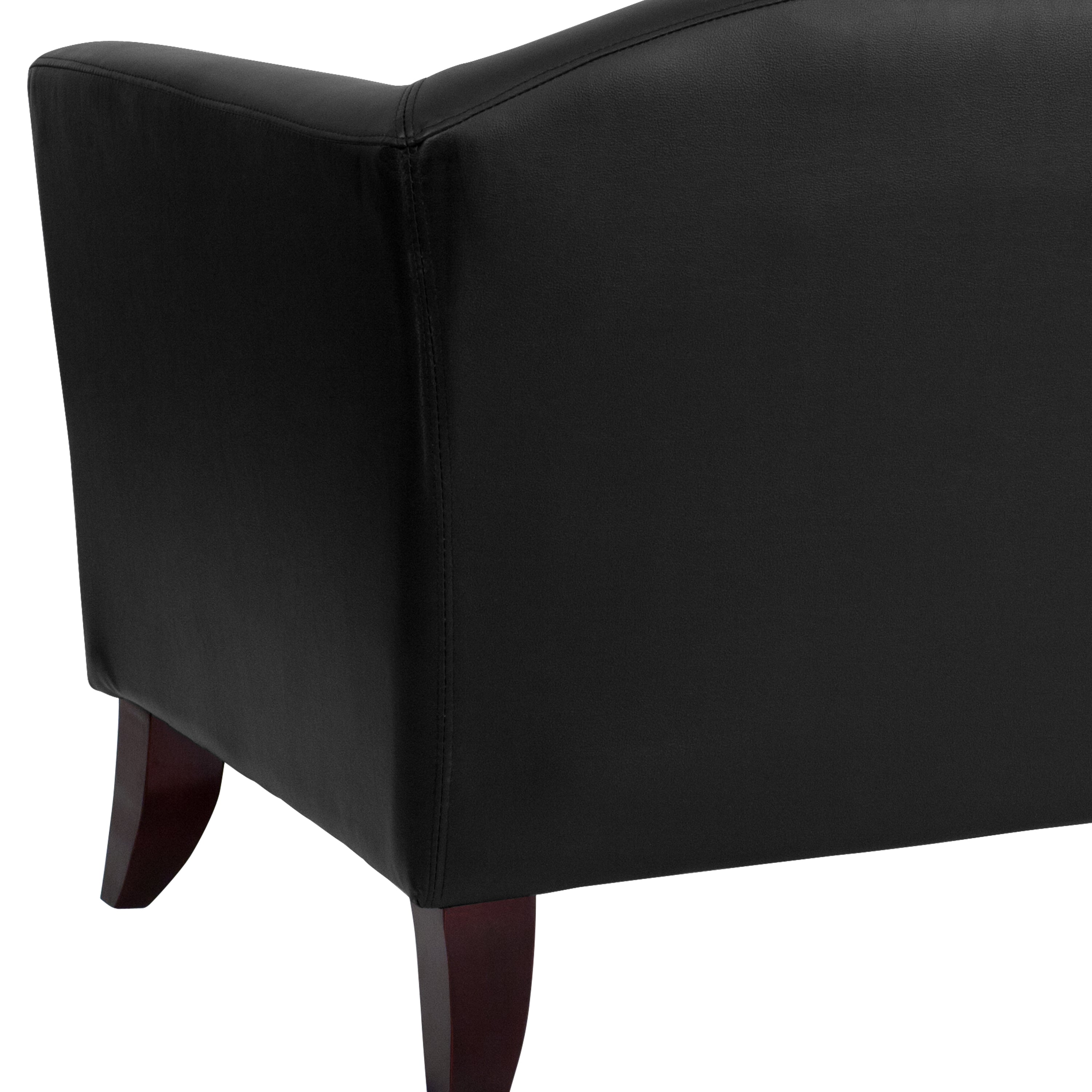 HERCULES Imperial Series Black LeatherSoft Loveseat