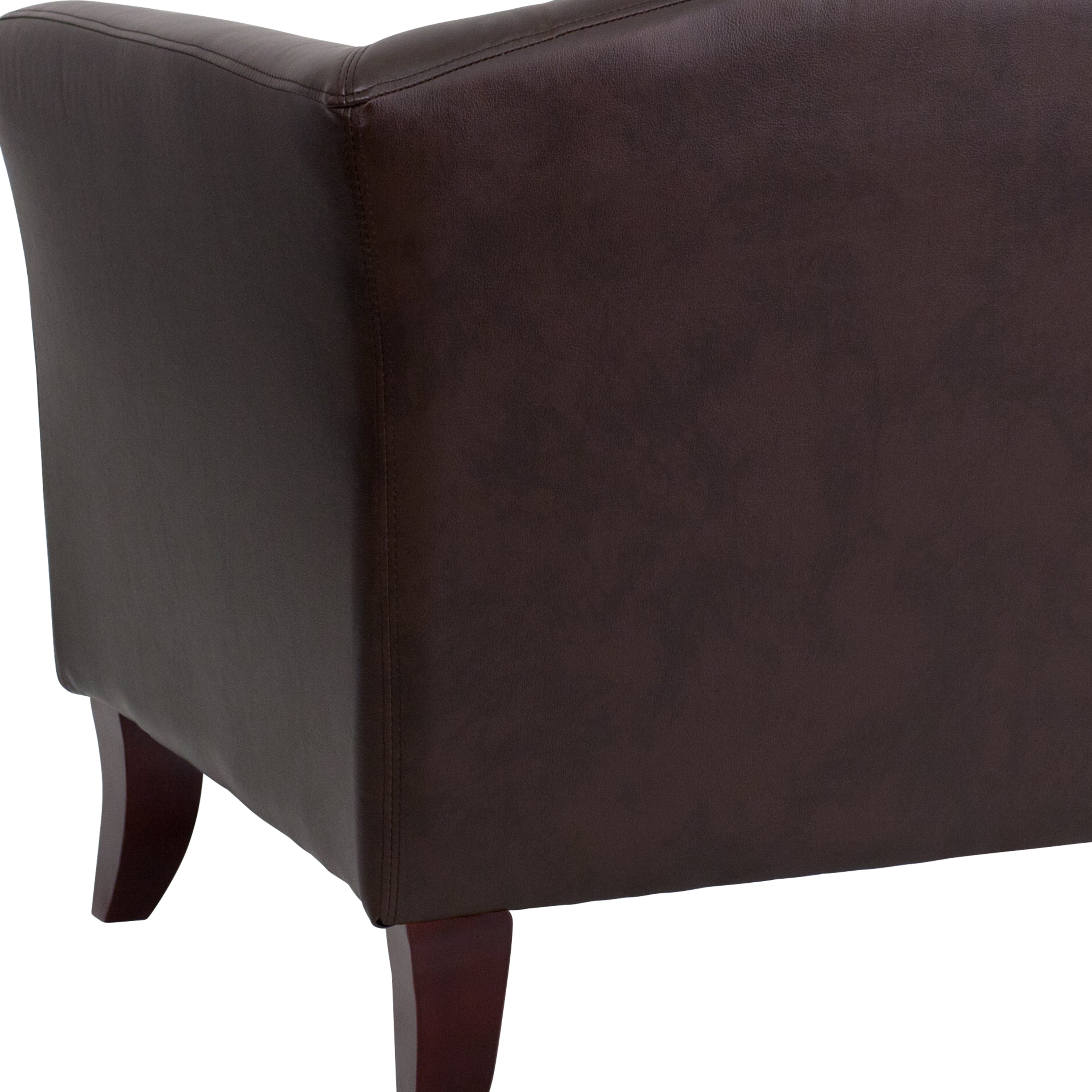 HERCULES Imperial Series Brown LeatherSoft Loveseat