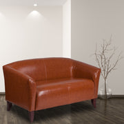 HERCULES Imperial Series Cognac LeatherSoft Loveseat