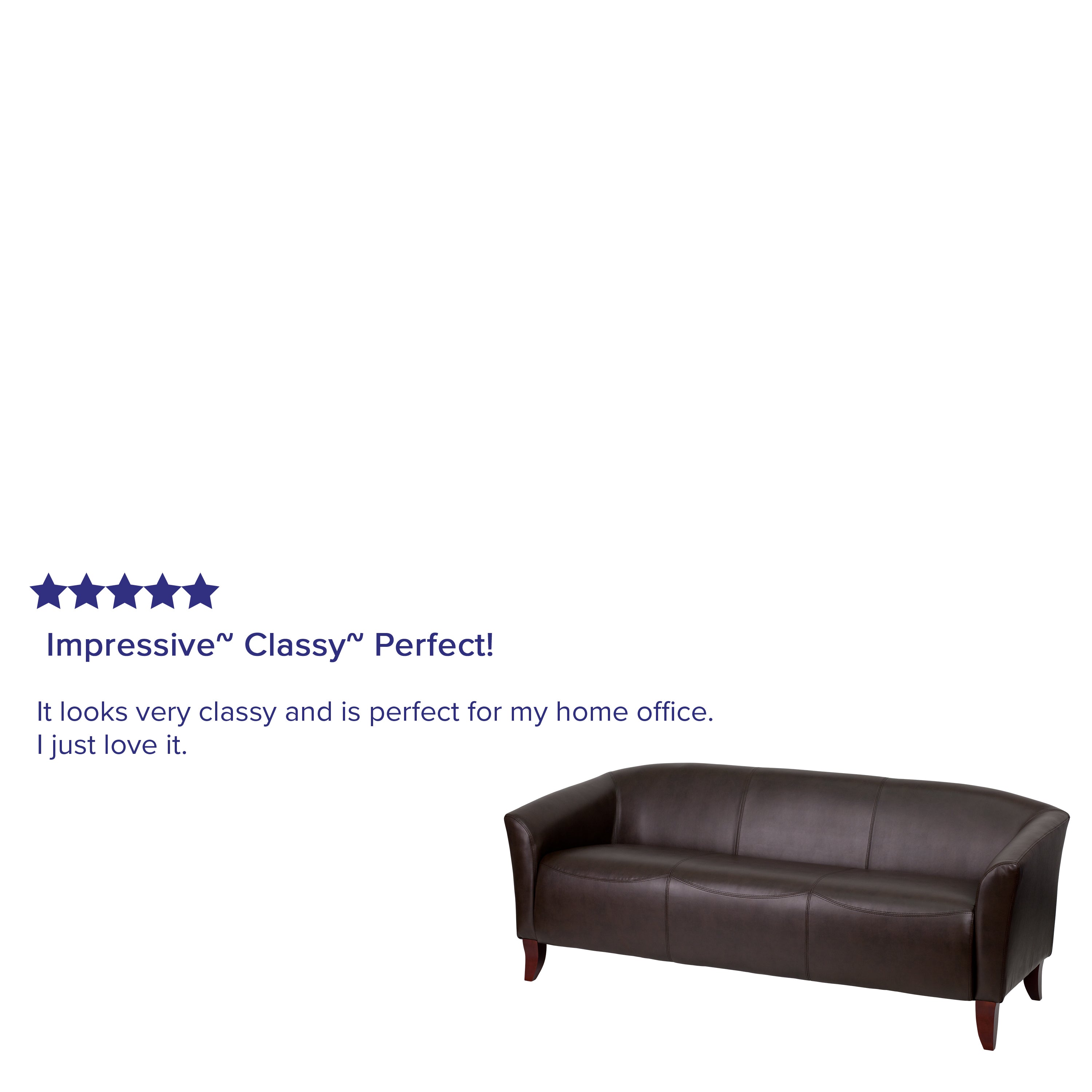 HERCULES Imperial Series Brown LeatherSoft Sofa
