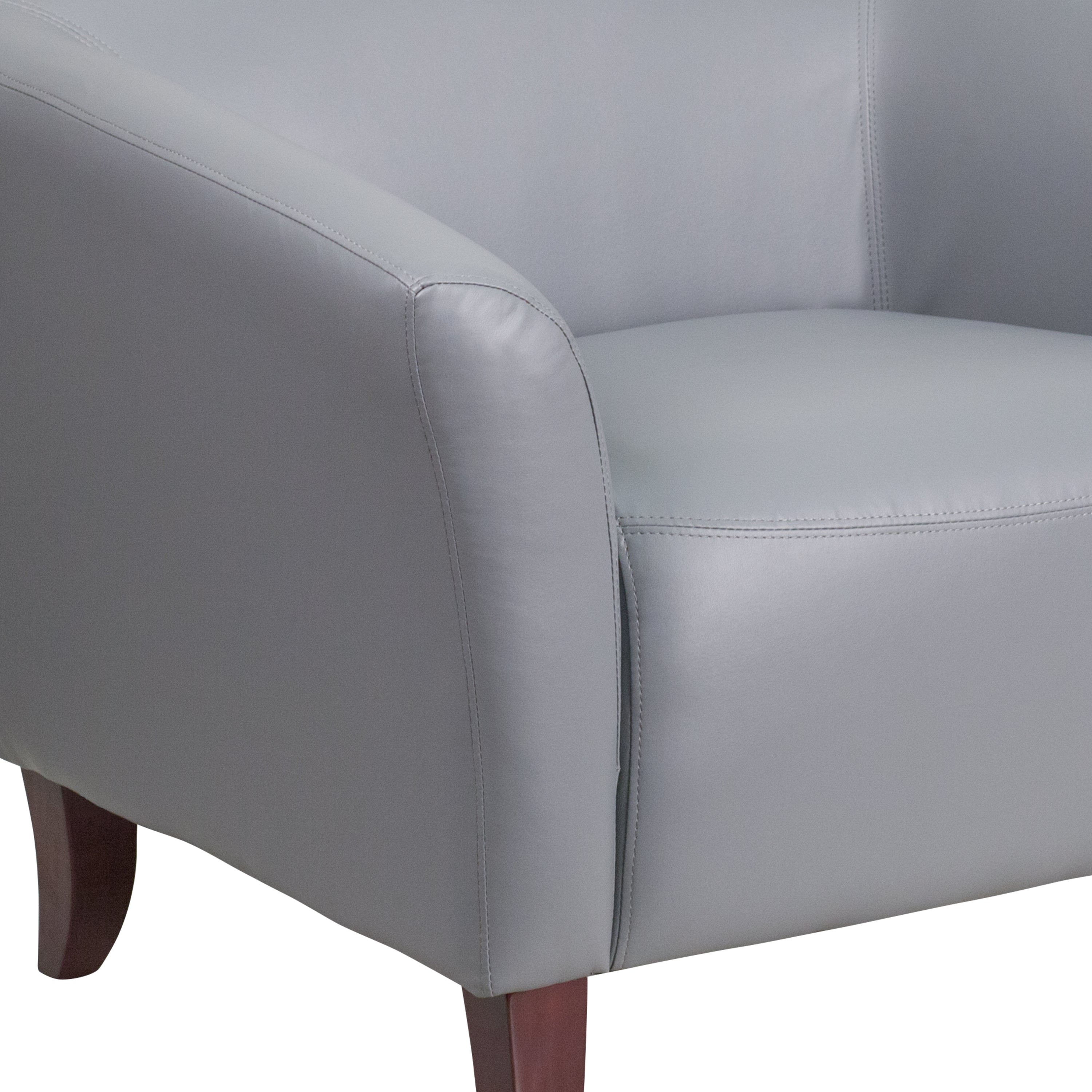 HERCULES Imperial Series Gray LeatherSoft Sofa