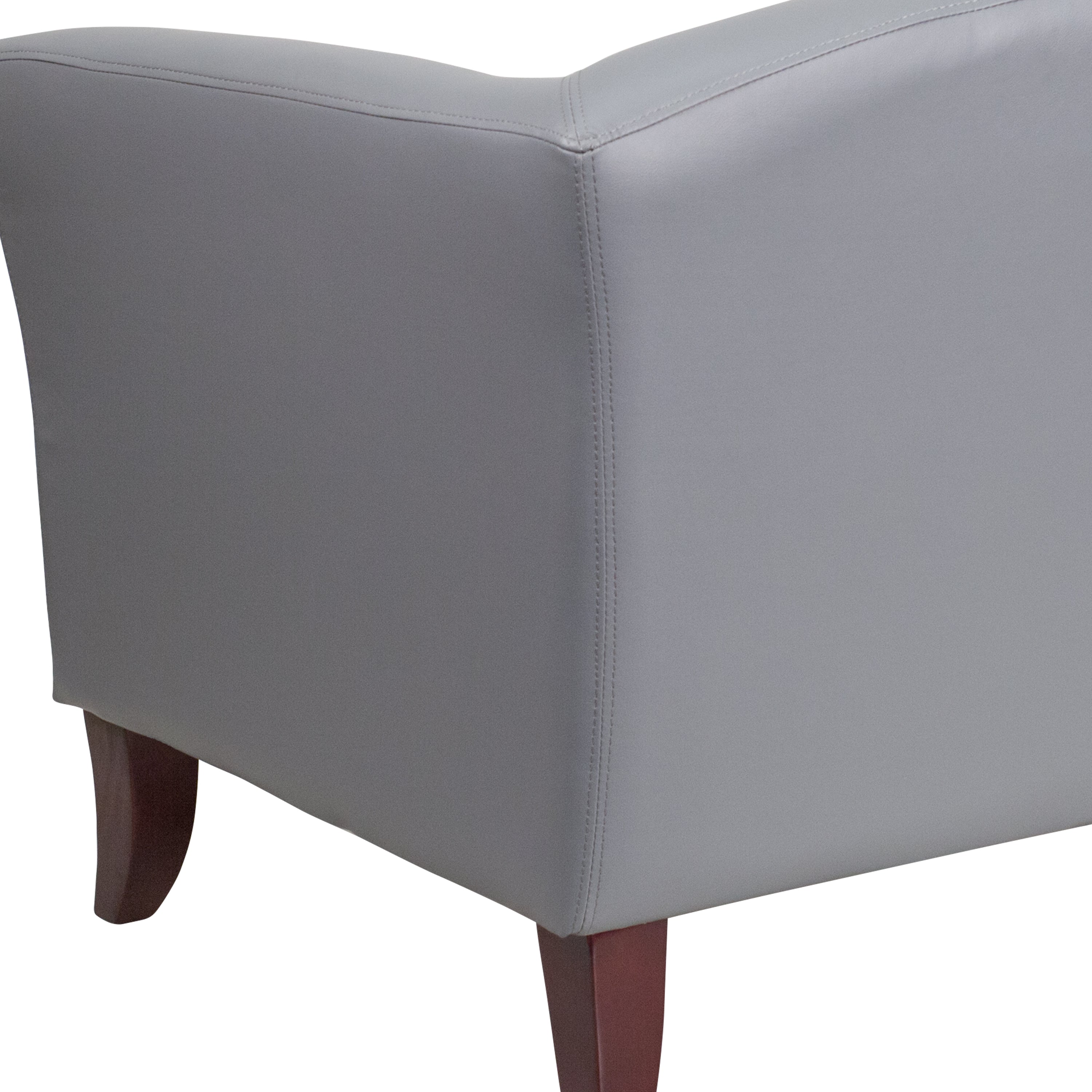 HERCULES Imperial Series Gray LeatherSoft Sofa