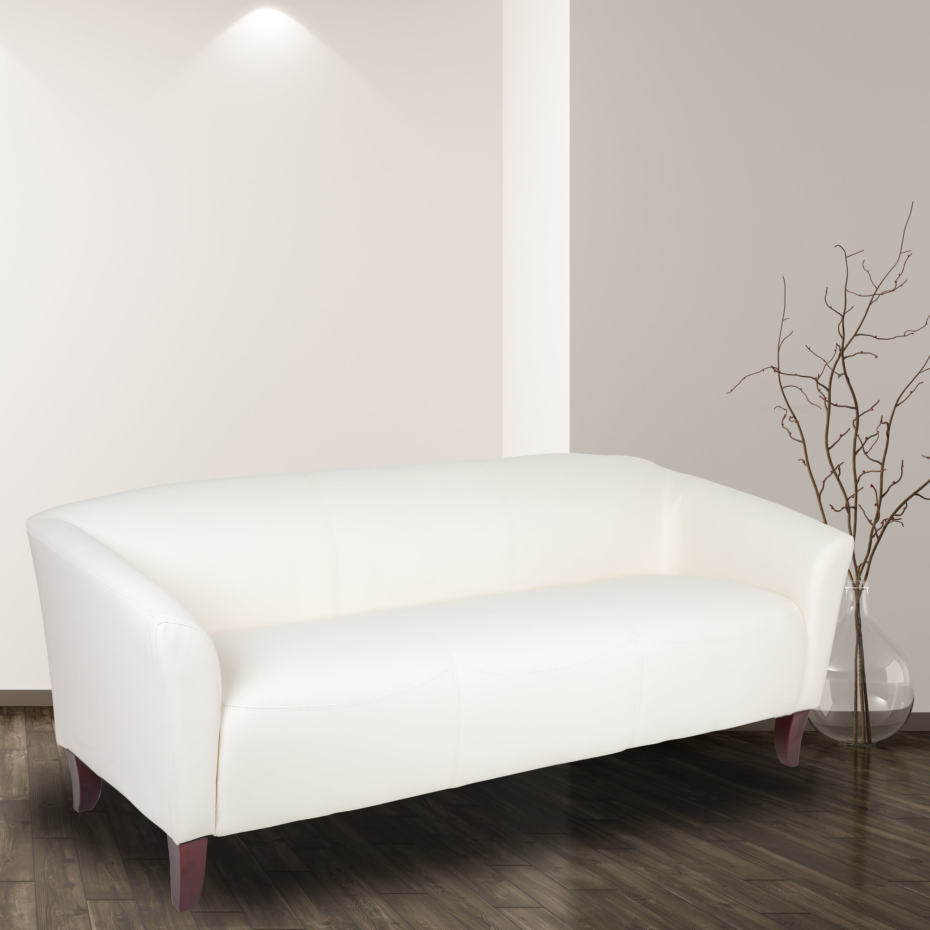 HERCULES Imperial Series Ivory LeatherSoft Sofa