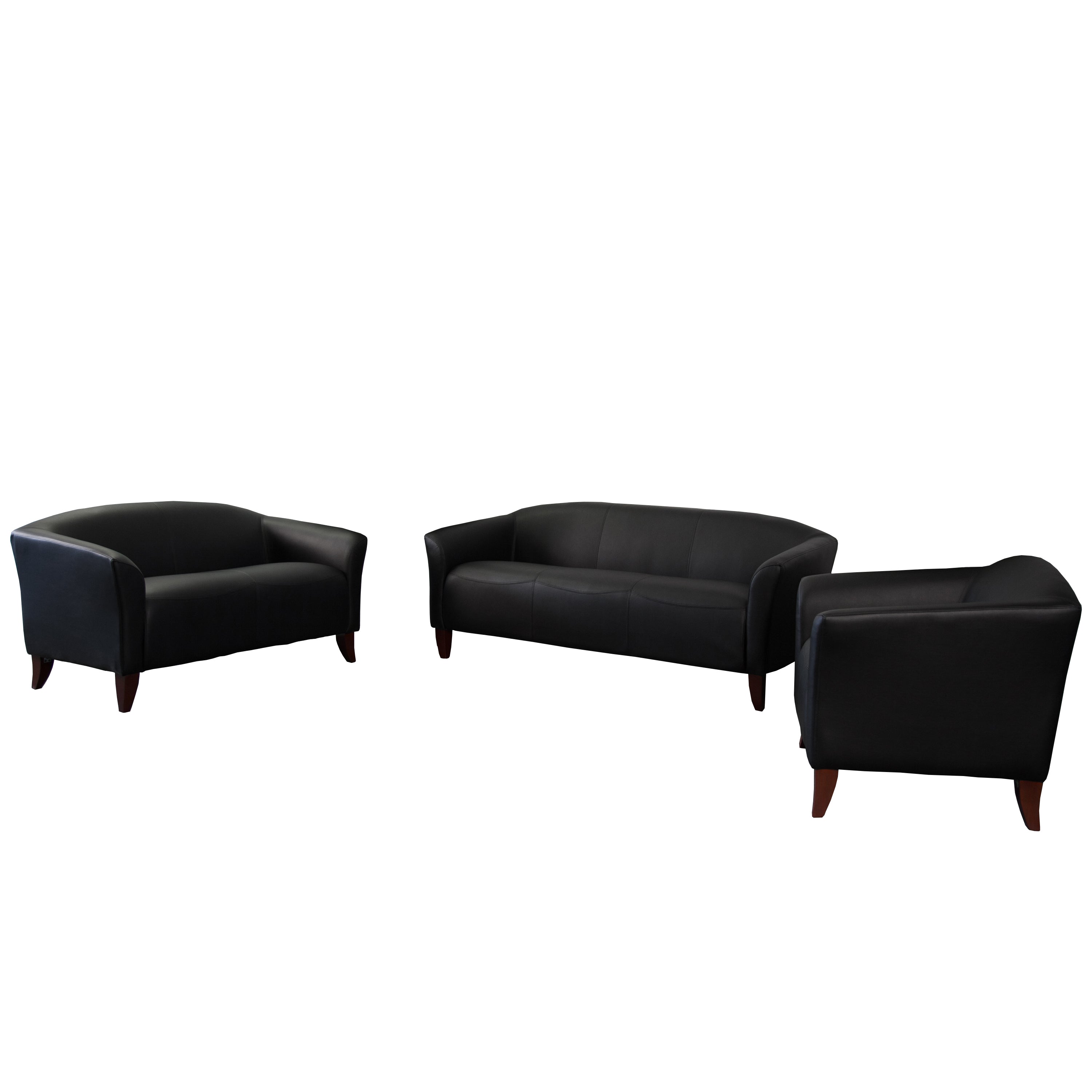 HERCULES Imperial Series Reception Set in Black LeatherSoft