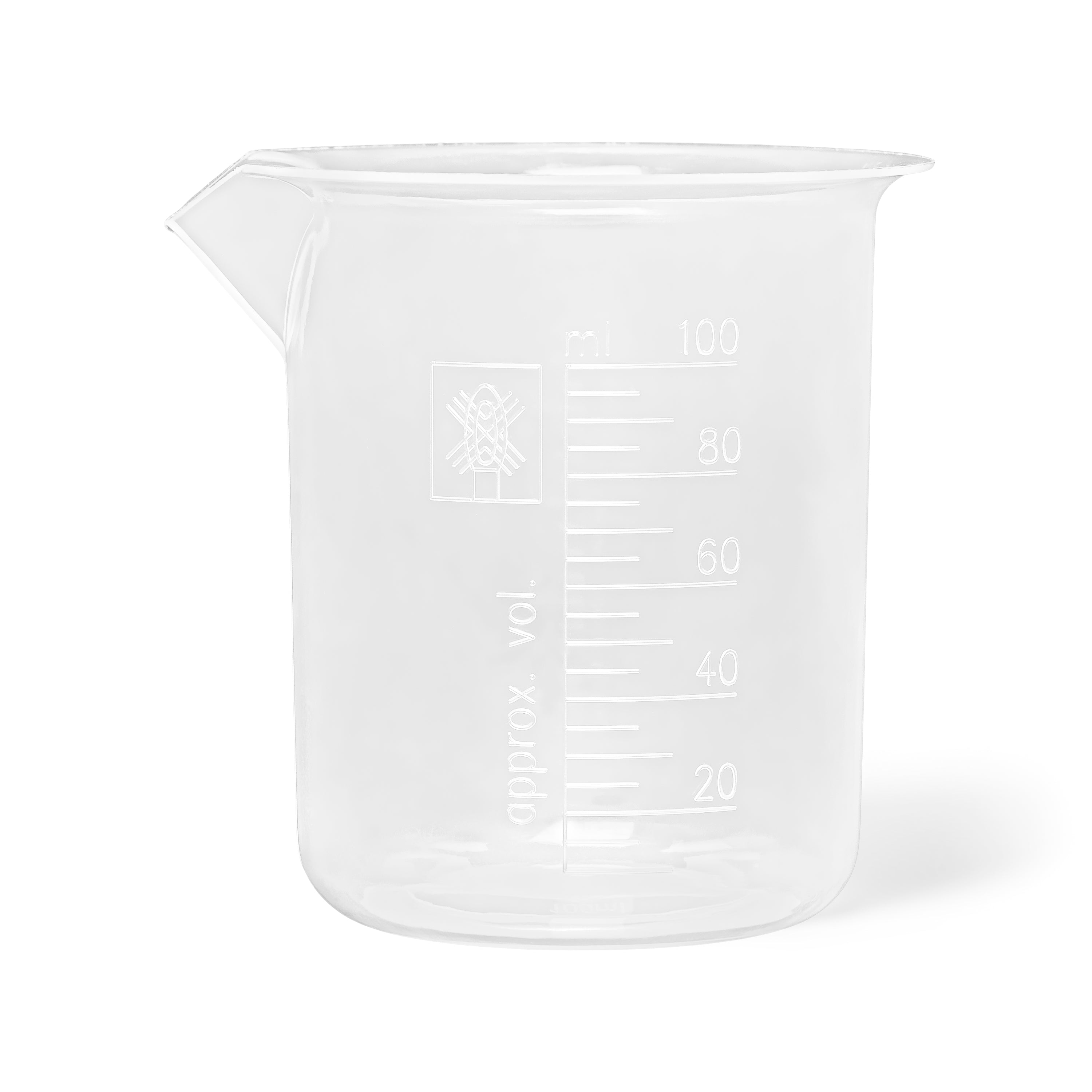 United Scientific® Beakers, New Style, PP, 100 mL, comes with 12