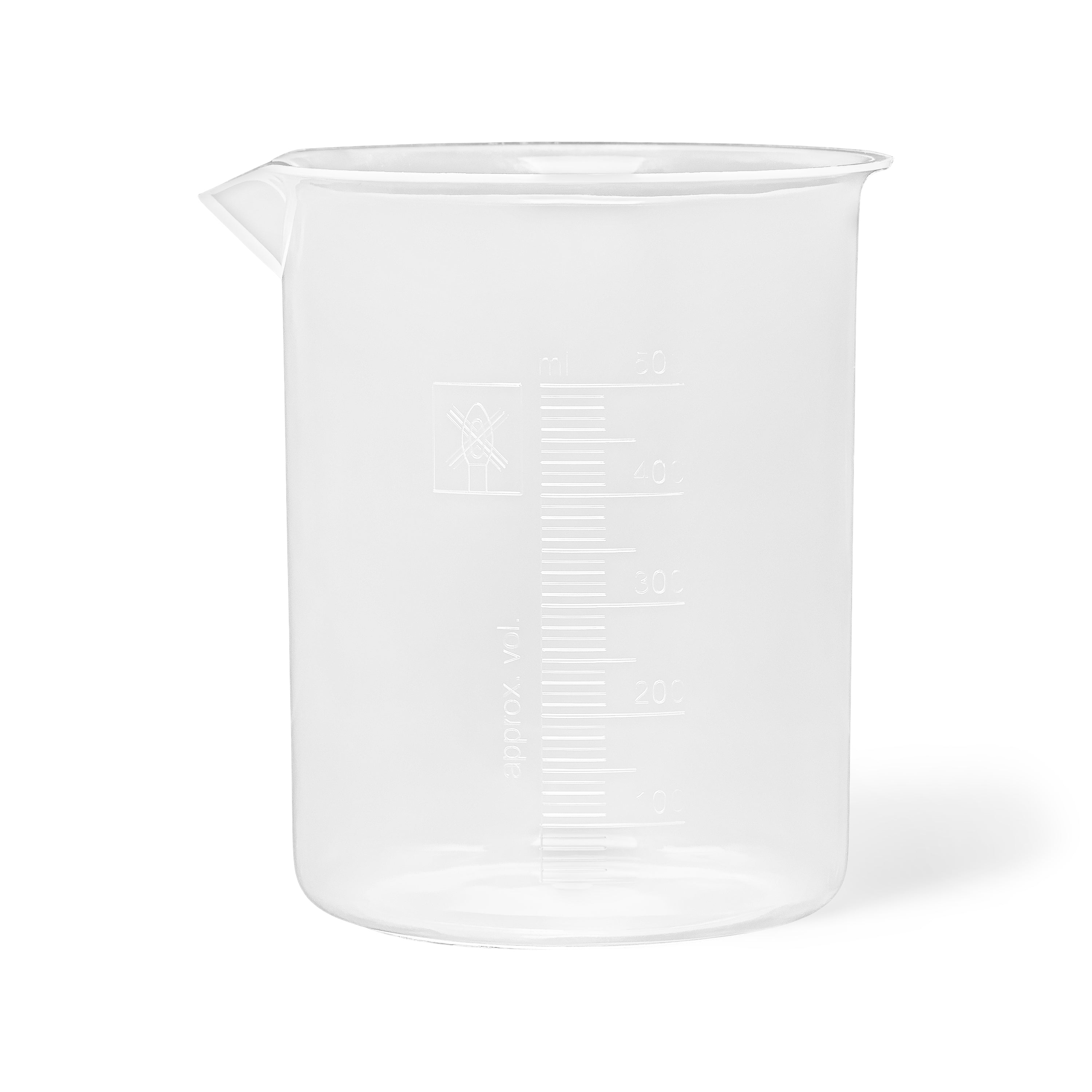 United Scientific® Beakers, New Style, PP, 500 mL, comes with 4