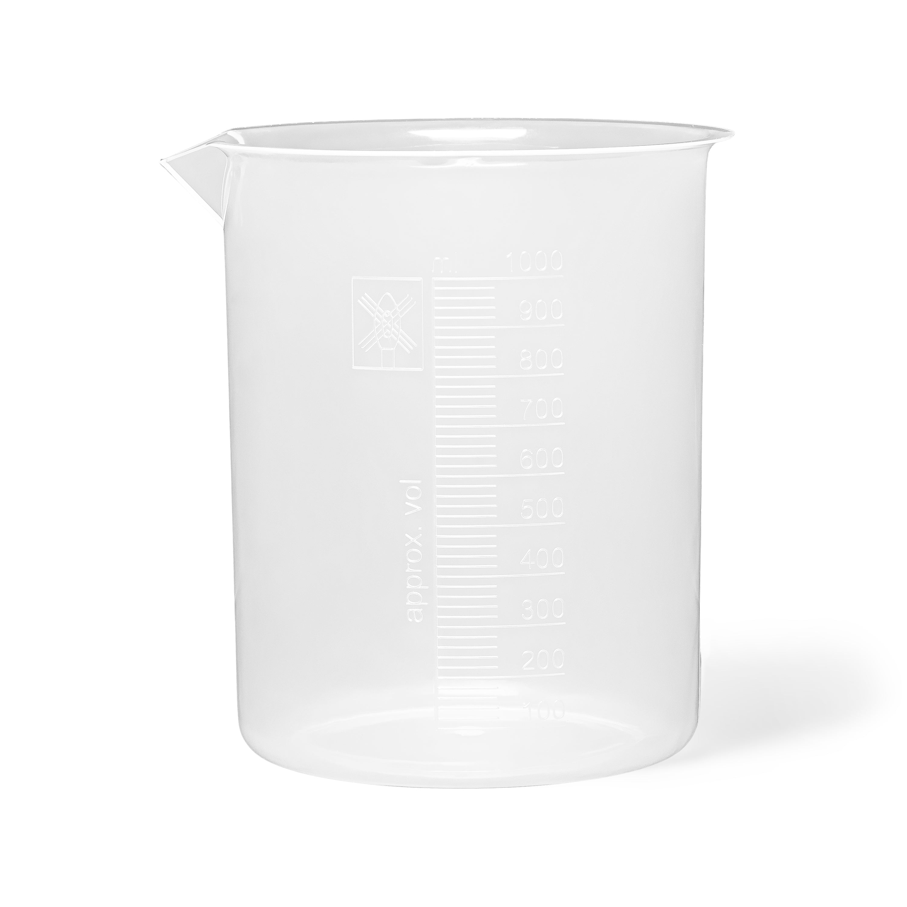 United Scientific® Beakers, New Style, PP, 1000 mL, comes with 3