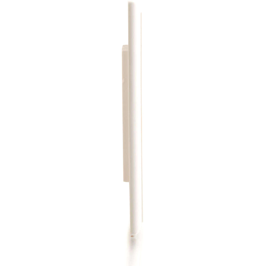 C2G 4 Socket Keystone Network/Multimedia Faceplate - 4 x Total Number of Socket(s) - 1-gang - Flush Mount - White - 1 Each