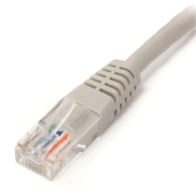 StarTech.com Cat. 5E UTP Patch Cable - 1 ft Category 5e Network Cable - First End: 1 x RJ-45 - Male - Second End: 1 x RJ-45 - Male - Patch Cable - Gray - 1 Each