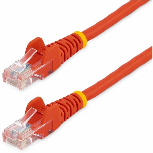 StarTech.com Cat. 5E UTP Patch Cable - 6 ft Category 5e Network Cable - First End: 1 x RJ-45 - Male - Second End: 1 x RJ-45 - Male - Patch Cable - Red - 1 Each