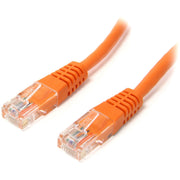 StarTech.com Cat. 5E UTP Patch Cable, 15 ft, RJ-45 Male to Male, 24 AWG, Gold Plated Contacts, Orange, 1 Each