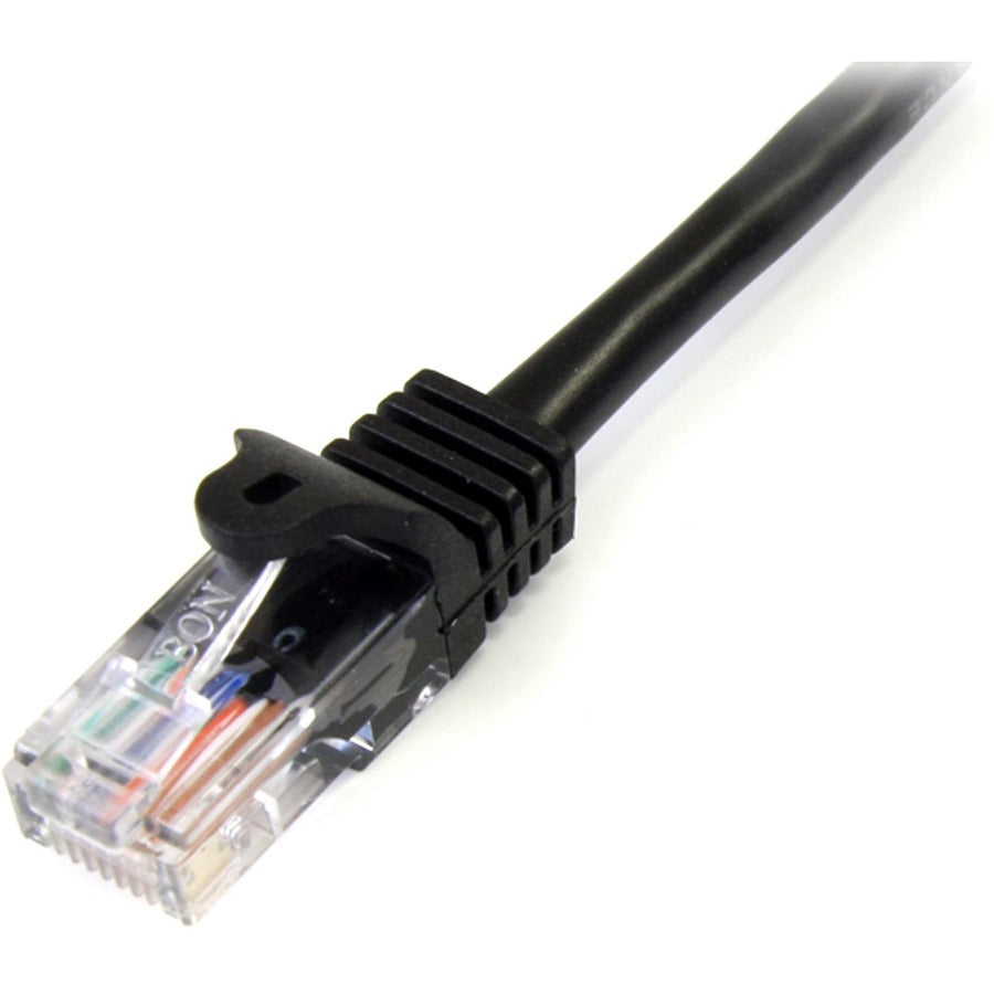 StarTech.com 10ft Black Cat5e Snagless Patch Cable