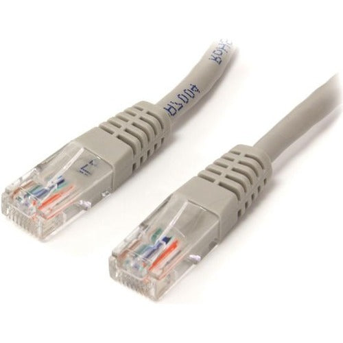 StarTech.com Cat. 5E UTP Patch Cable - 35 ft Category 5e Network Cable - First End: 1 x RJ-45 - Male - Second End: 1 x RJ-45 - Male - Patch Cable - Gray - 1 Each