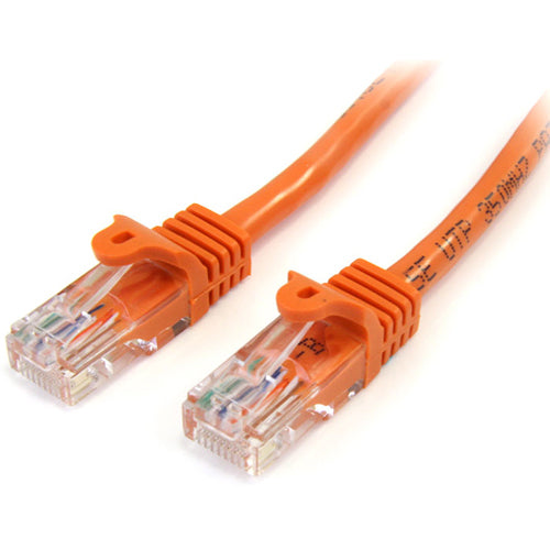 StarTech.com Cat. 5E UTP Patch Cable - 3 ft Category 5e Network Cable - First End: 1 x RJ-45 - Male - Second End: 1 x RJ-45 - Male - Patch Cable - Orange - 1 Each