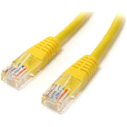 StarTech.com Cat. 5E UTP Patch Cable, 2 ft, RJ-45 Male/Male, 24 AWG, Gold Plated Contacts, Yellow, 1 Each