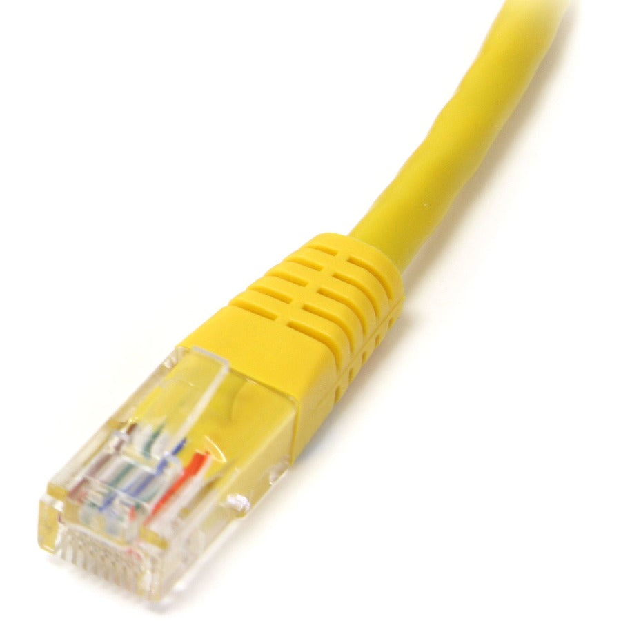 StarTech.com Cat. 5E UTP Patch Cable, 2 ft, RJ-45 Male/Male, 24 AWG, Gold Plated Contacts, Yellow, 1 Each
