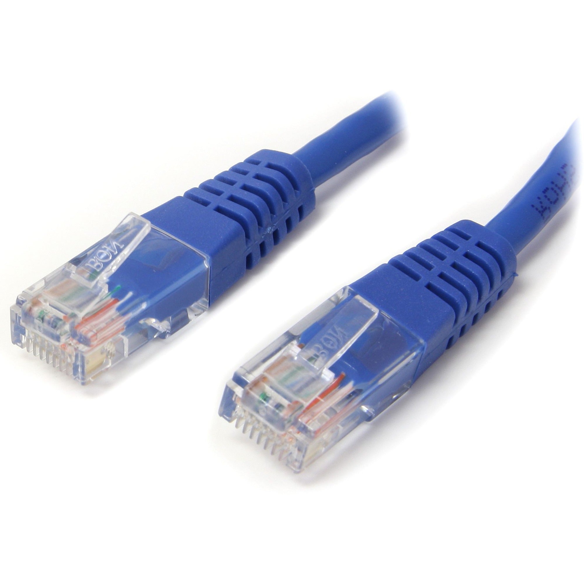 StarTech.com Cat5e UTP Patch Cable, 35 ft, RJ-45 Male/Male, 24 AWG, Gold Plated Contacts, Blue, 1 Each