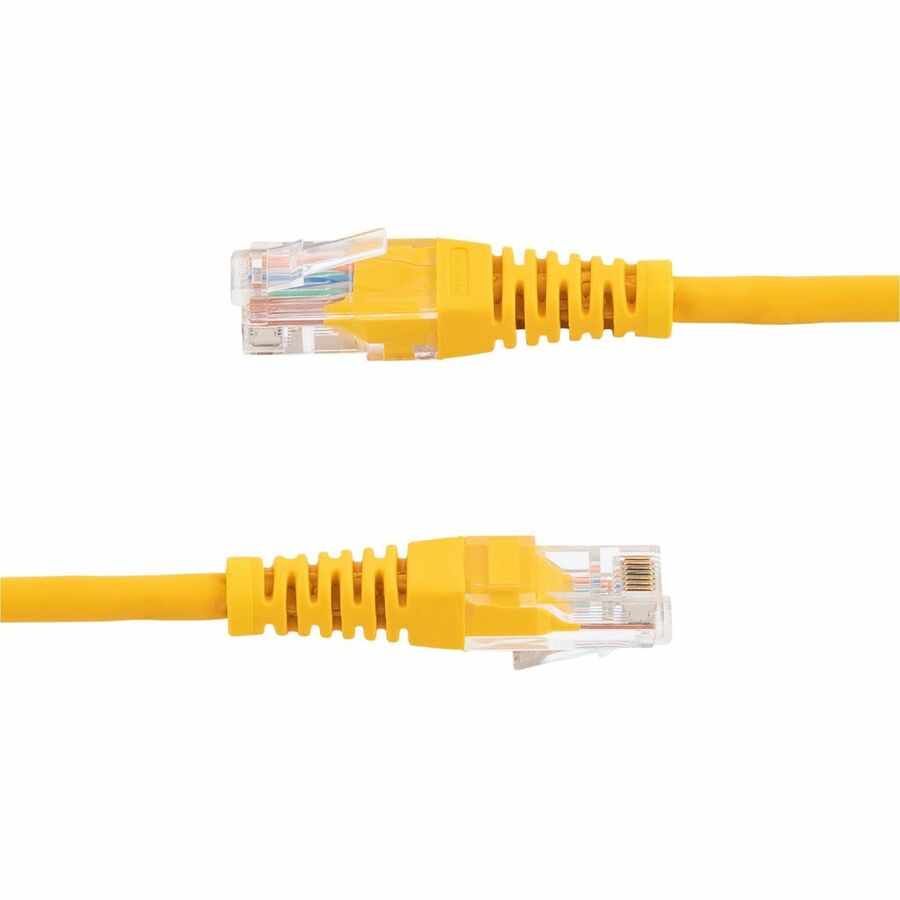 StarTech.com Cat. 5E UTP Patch Cable - 1 ft Category 5e Network Cable - First End: 1 x RJ-45 - Male - Second End: 1 x RJ-45 - Male - Patch Cable - Yellow - 1 Each